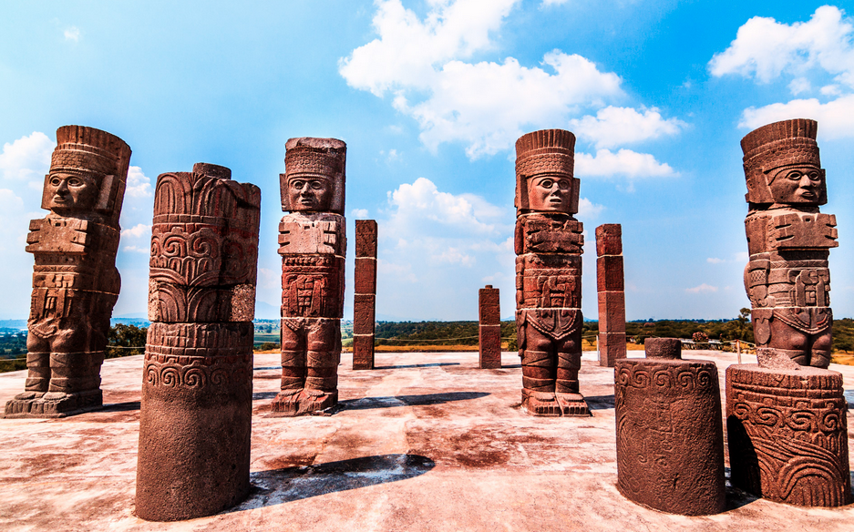 Zona arqueológica de Tula, Hidalgo. 